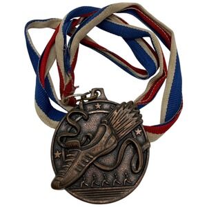 Crown Trophy Running Medal Bronze Color Runner Shoe‎ Award USA Made